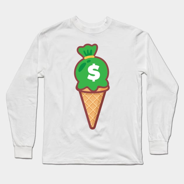 Money Cone Long Sleeve T-Shirt by goderslim